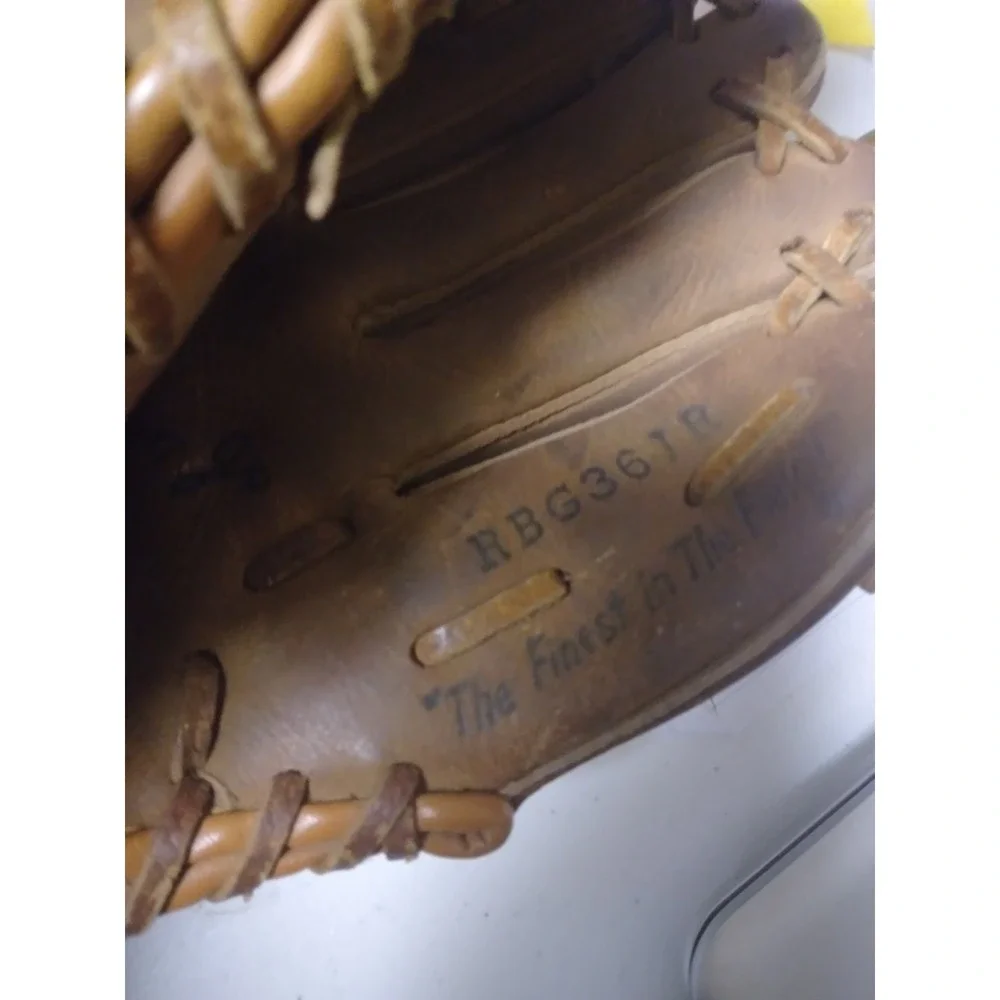 Vintage Rawlings youth baseball glove mitt 10 in carl ripken jr